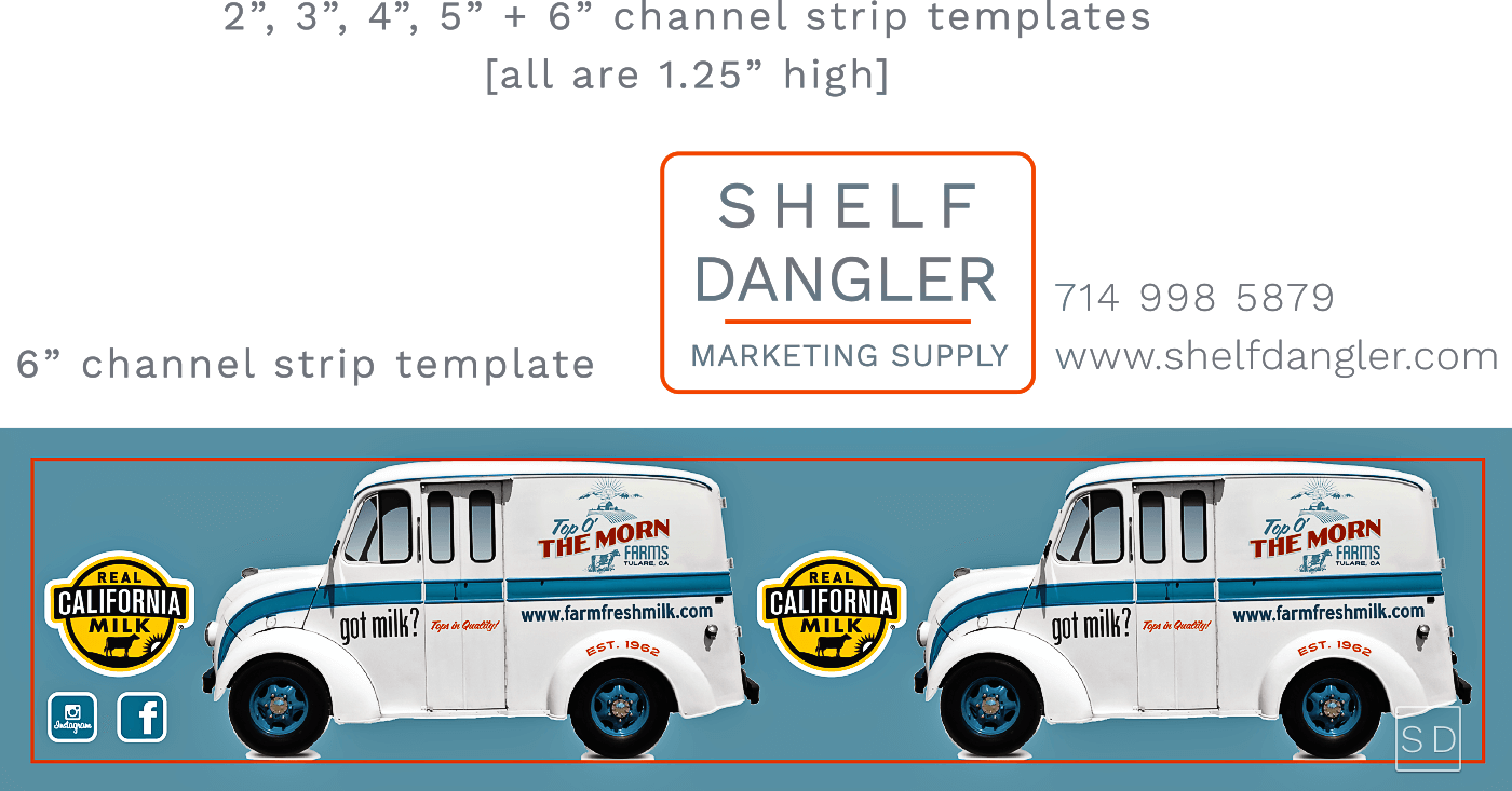 Channel Strip Prepress with Template Over Artwork